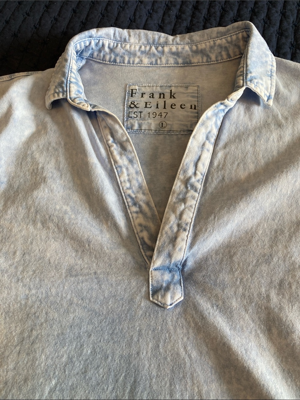 Frank & Eileen Washed Light Blue Patrick Pullover - Picture 6 of 6